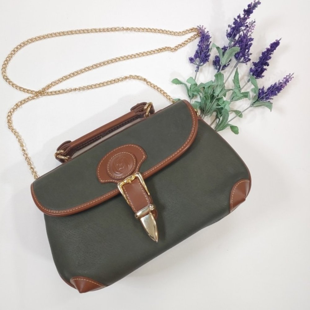 Vintage Charles Hubert Leather Messenger Crossbody